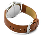French Connection Men's 40mm SFC109BR Synthetic Leather Watch - Tan