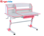 Ergovida Giant E503 Adjustable Height Desk - Pink/White
