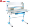 Ergovida Giant E504 Adjustable Height Desk - Blue/White