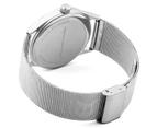 French Connection Men's 43mm SFC114USM Stainless Steel Mesh Watch - Silver
