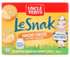 3 x 6pk Uncle Tobys Le Snak Dip & Crackers Nacho Cheese 132g