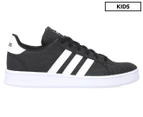 Adidas Kid's Grand Court Sneakers - Core Black/Cloud White/Grey