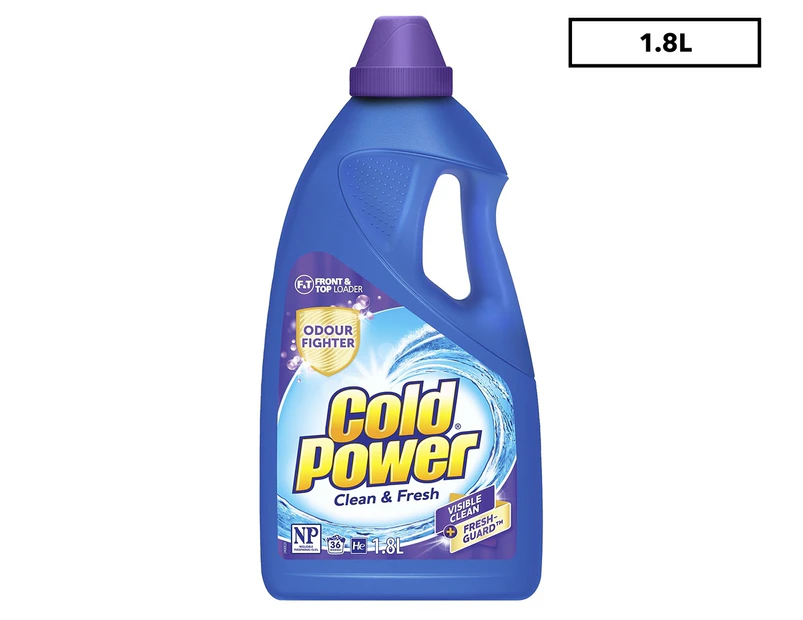 Cold Power Clean & Fresh Front & Top Loader Liquid Laundry Detergent 1.8L