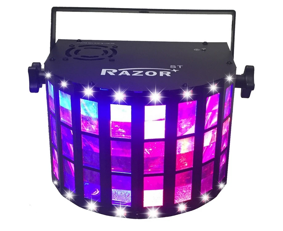 CR Lite Razor ST 2-in-1 LED Multi effects Derby Beam RGBW LED with Strobe Sound Auto DMX For Disco DJ Party Light