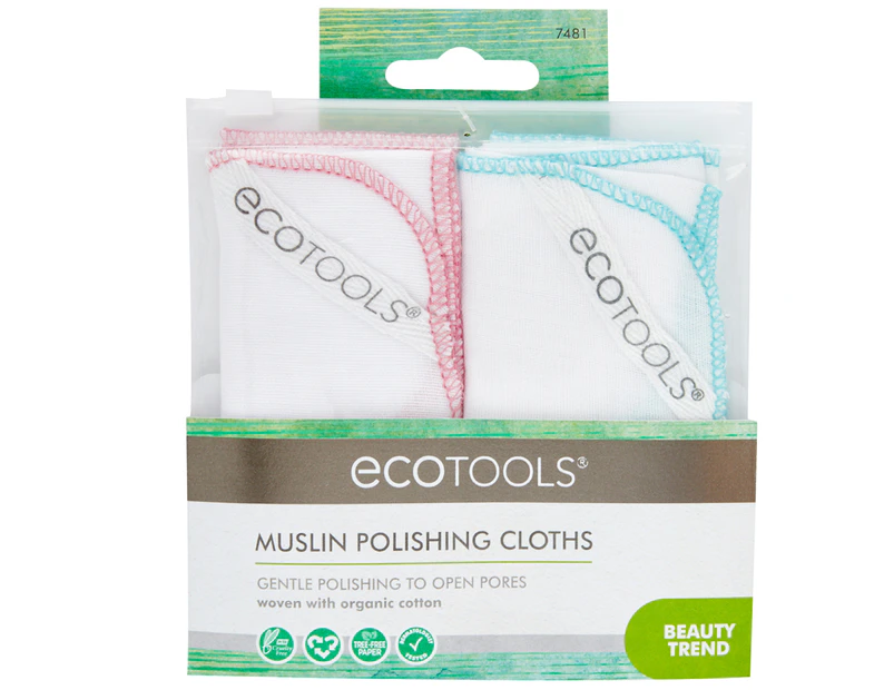 Eco Tools Polishing Facial Cloths 2-Pack
