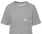 Nike Sportswear Women's Novel Pocket Tee / T-Shirt / Tshirt - Dark Grey Heather