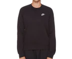 Nike Sportswear Women's Essential Fleece Crew Sweatshirt - Black/White