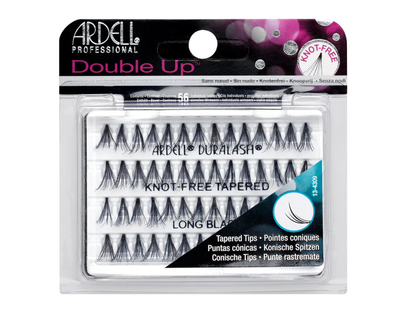 Ardell Double Up Knot-Free Tapered Individual Lashes (Long Black) False Lash