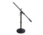 Artist MS023 Small Black Boom Mic Stand with Round Base