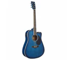 Artist LSPCEQ Blue Beginner Acoustic Electric Guitar Pack
