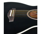 Artist LSPSCEQ Black Small Body Beginner Acoustic Electric Guitar