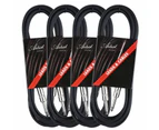 Artist GS10 10ft (3m) Guitar Cable/Lead - 4 Pack