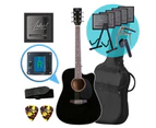 Artist LSPCBK Acoustic Guitar With Cutaway Ultimate Pack - Black