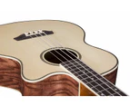 Artist ABJ60CEQ Natural Acoustic Electric Bass w/ EQ & Bag