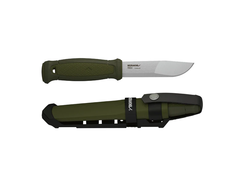Mora Kansbol Multimount outdoor knife - Stainless Steel with sheath - Morakniv - Green