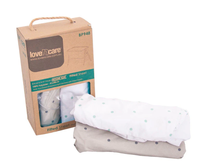 Love N Care Fitted Sheets For Dreamtime & Moonlight Co Sleeper