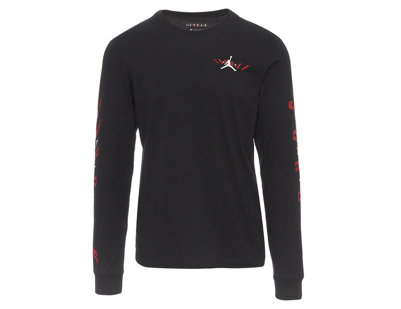 Nike Men's Air Jordan Swerve Long Sleeve Tee / T-Shirt / Tshirt - Black