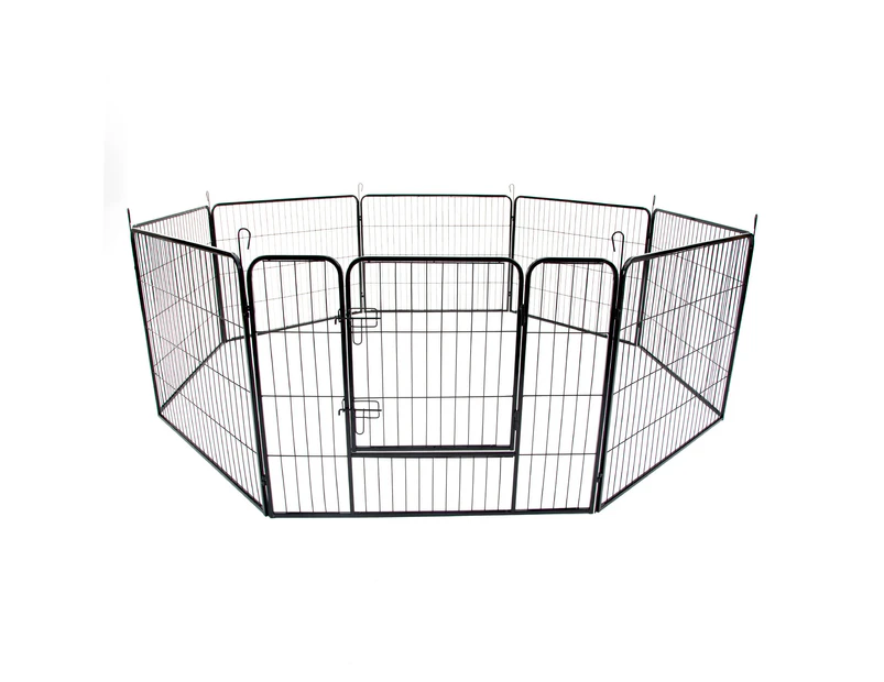 Paw Mate Pet Playpen Heavy Duty 40" 8 Panel Foldable Dog Exercise Enclosure Fence Cage