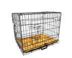 Paw Mate Wire Dog Cage Foldable Crate Kennel 48in with Tray + Cushion Mat Combo