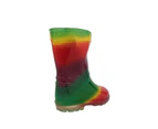 Aussie Gumboot Splash Kids Gumboots Pull On Cute Mid Length Rainbow Boot