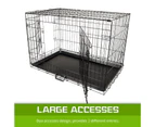 Paw Mate Wire Dog Cage Foldable Crate Kennel 36in with Tray