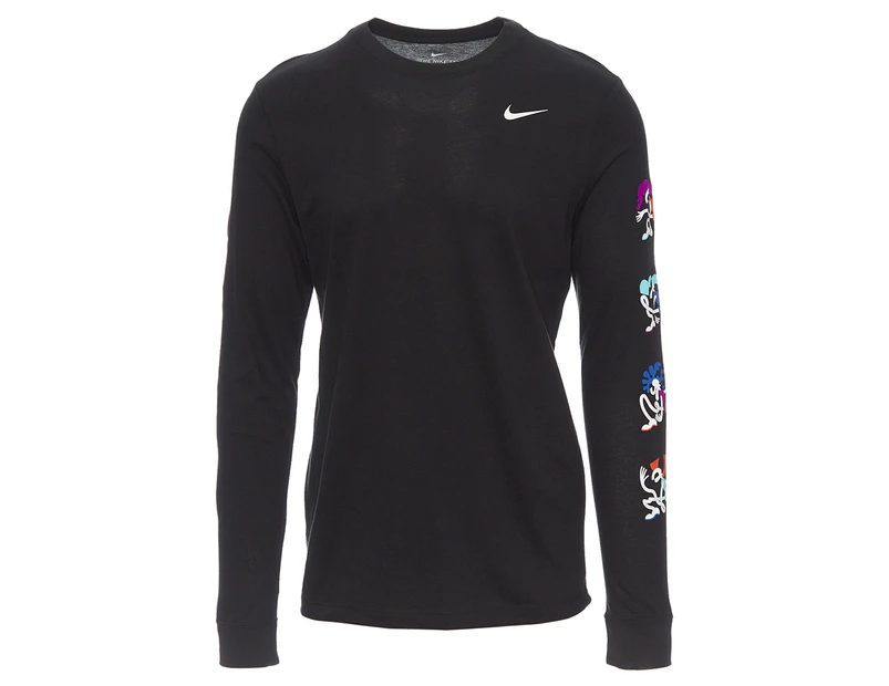 Nike Men's Dri-FIT Tokyo Long Sleeve Tee / T-Shirt / Tshirt - Black
