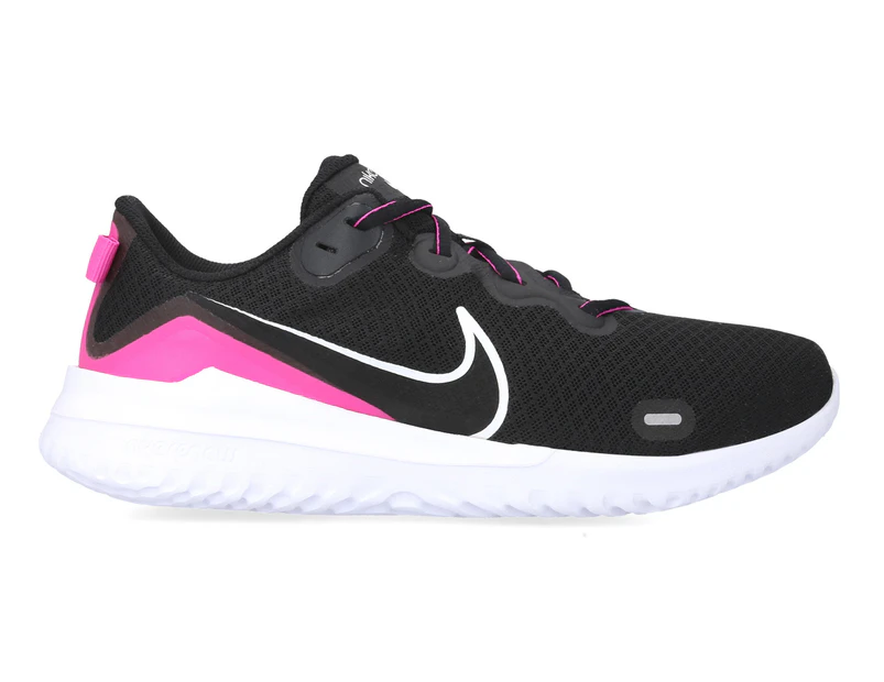 Nike Women's Renew Ride Running Shoes - Black/White/Fire Pink