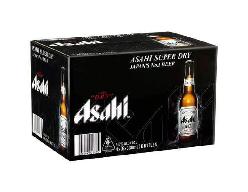 Asahi Super Dry Beer 330ml - 24 pack