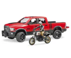 Bruder 1:16 RAM 2500 Power Wagon w/ Ducati Motorcycle & Rider Toy