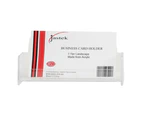 3PK Jastek 102mm Acrylic Single Tier Office/Business Card Holder/Organiser Clear