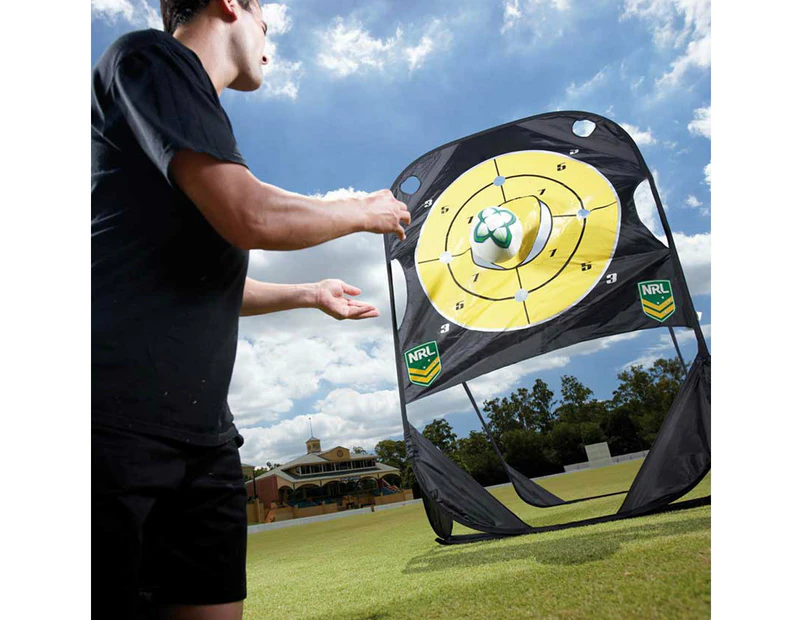 Summit Rugby Official NRL Pop-Out/Fold-Away Passing Practice Target w/ Carry Bag