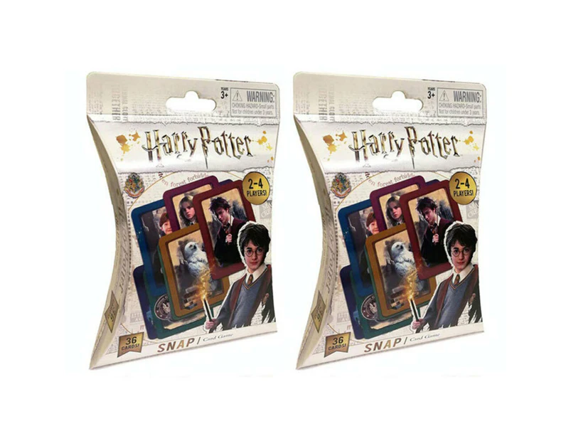 2x 36pc Harry Potter Snap Playing Deck Card Educational Game/Toys Kids/Child 3y+
