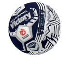 2x Summit Size 5 A League Melbourne Victory Stitched 30 Panel Soccerball Soccer