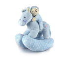 Korimco 23cm Kids/Children Twinkles Riding Horse Soft Animal Toy w/Music Blue
