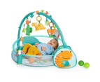 Bright Starts Rounds Of Fun Baby Infant Activity Play Gym/Pit w/10 Balls/Toy 0m+