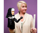 2x Archie McPhee Nun Boxing/Punching Hand Puppet Kids 6y+ Comedy Role Play Toy