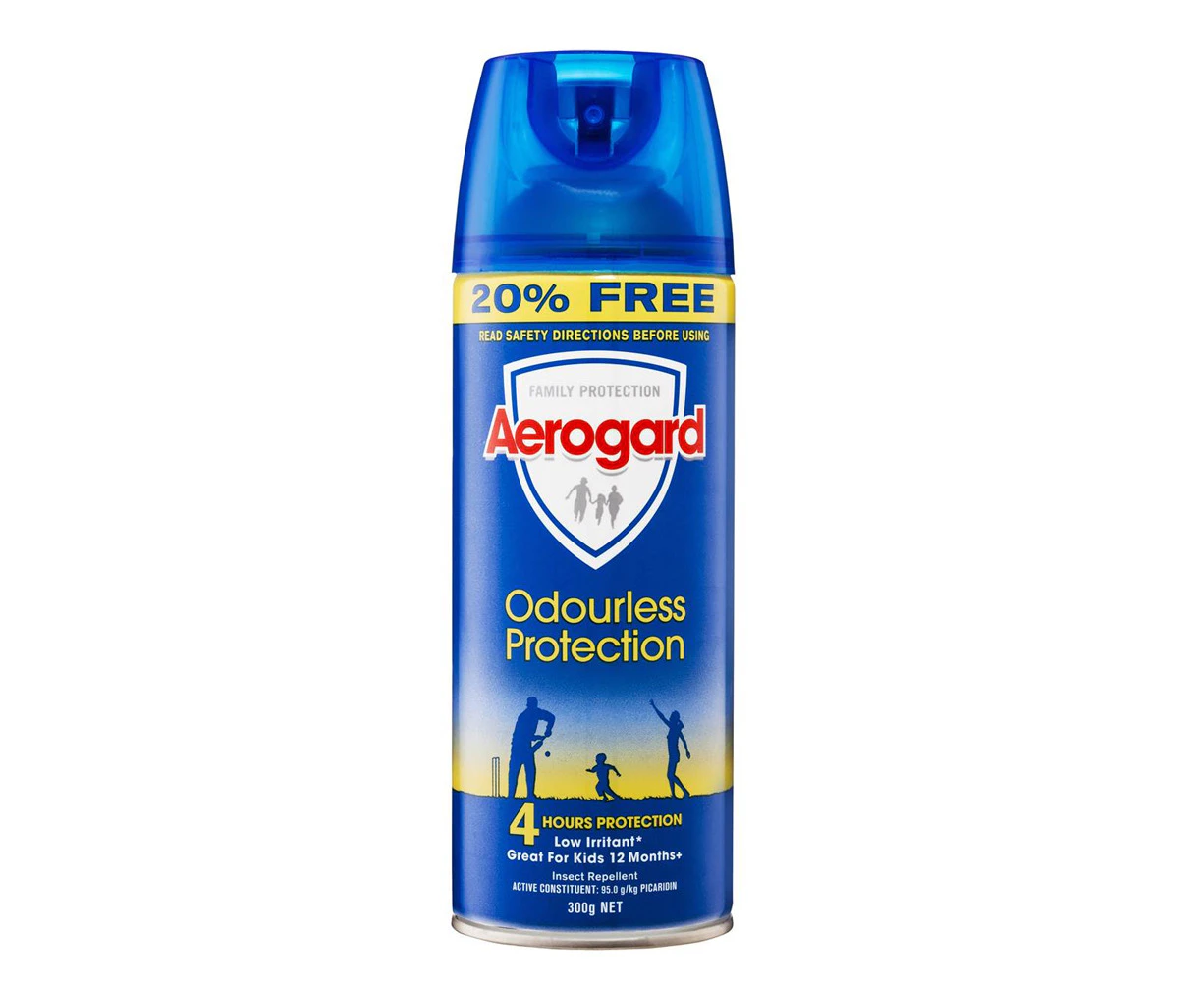 Aerogard 300g Family/Kids 12m+ Odourless Insect Repellant Spray 4h Protection