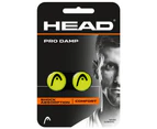2pc Head Pro Damp Vibration Dampeners/Shock Absorption f Racquets/Rackets Yellow