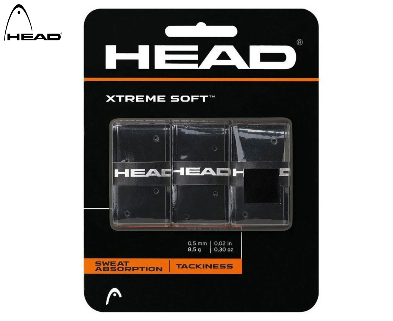 Head Xtremesoft Overgrip Handle Grip Tape - Black 