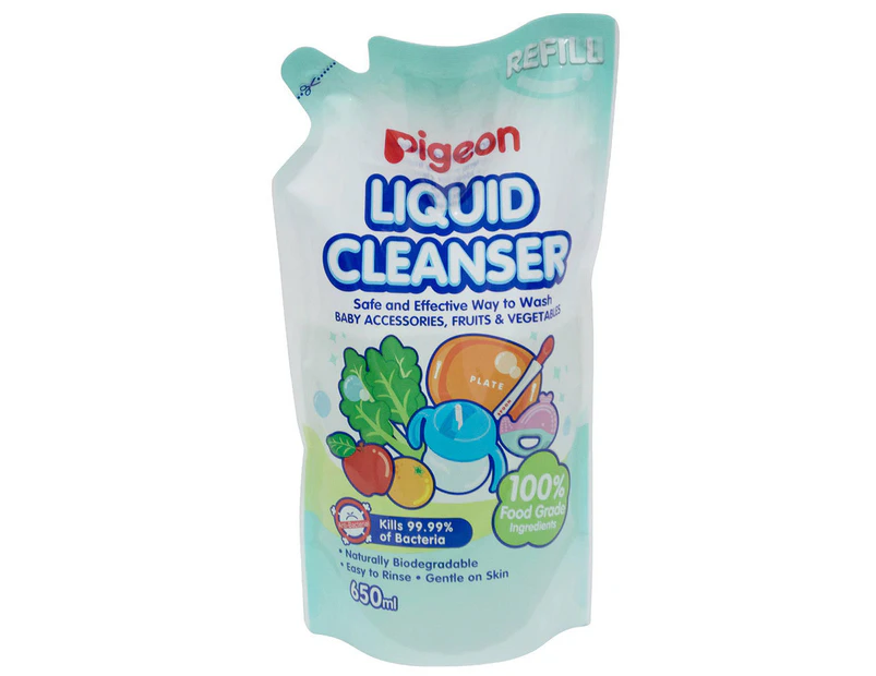 Pigeon 650ml Liquid Cleanser Refill Baby Soap Teat/Bottles/Toys/Fruit/Vegetables