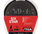 Stiga Touch 6 Star Table Tennis Bat Ping Pong Game Racket Blk/Rd w/WRB ACS Cryst