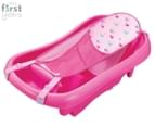 The First Years Newborn to Toddler w/ Sling Baby Bath Tub - Pink 1