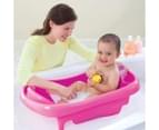 The First Years Newborn to Toddler w/ Sling Baby Bath Tub - Pink 2