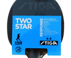 Stiga Response 2 Star Table Tennis Bat Ping Pong Racket Paddle Rubber Blk/Rd