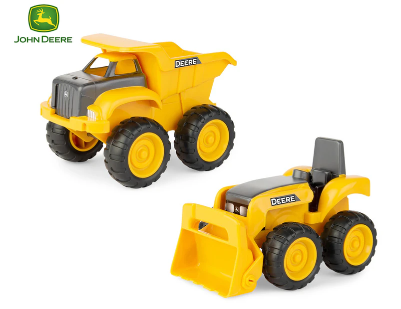 John Deere Dump Truck & Tractor Construction Toy 2-Pack