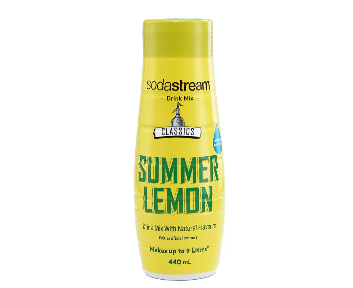 SodaStream Classic Summer Lemon Squash 440ml/Sparkling Soda Water Syrup Mix