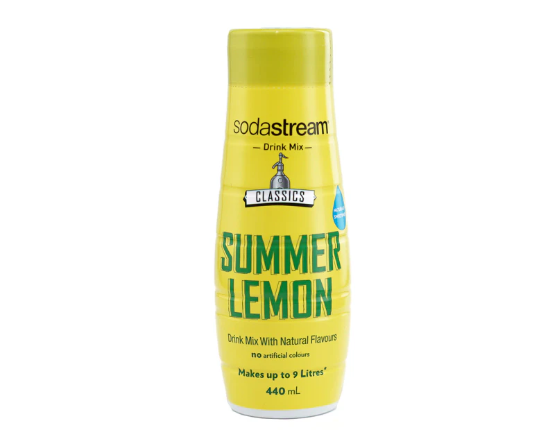 SodaStream Classic Summer Lemon Squash 440ml/Sparkling Soda Water Syrup Mix