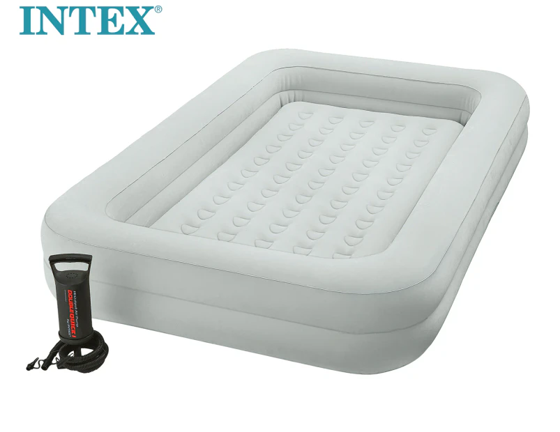 Intex Kidz Travel/Camping Inflatable Air Bed Set w/ Hand Pump