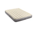 Intex Deluxe 25 cm Thick Double Camping/Indoor Inflatable Mattress Airbed Beige