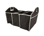 Box Sweden 3 Section Car Boot Organiser Shopping Foldable Storage Bag Assorted
